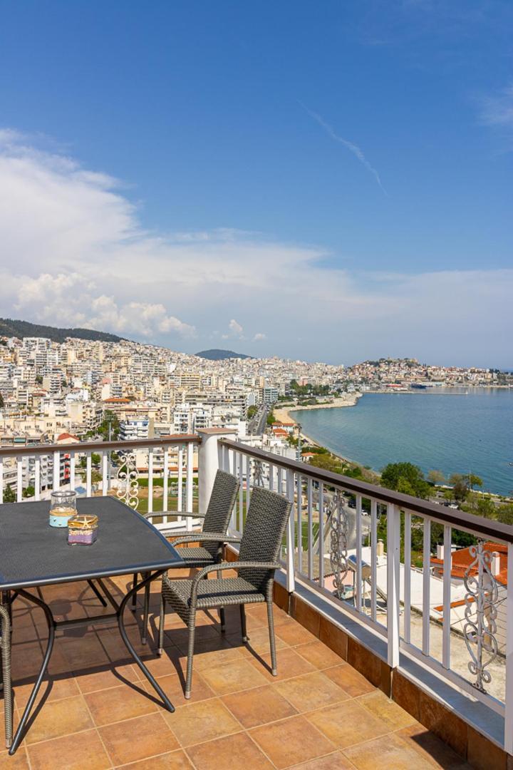 Апартаменти Finas Penthouse,Private Terrace,Great View,Mins From Sea Кавала Екстер'єр фото