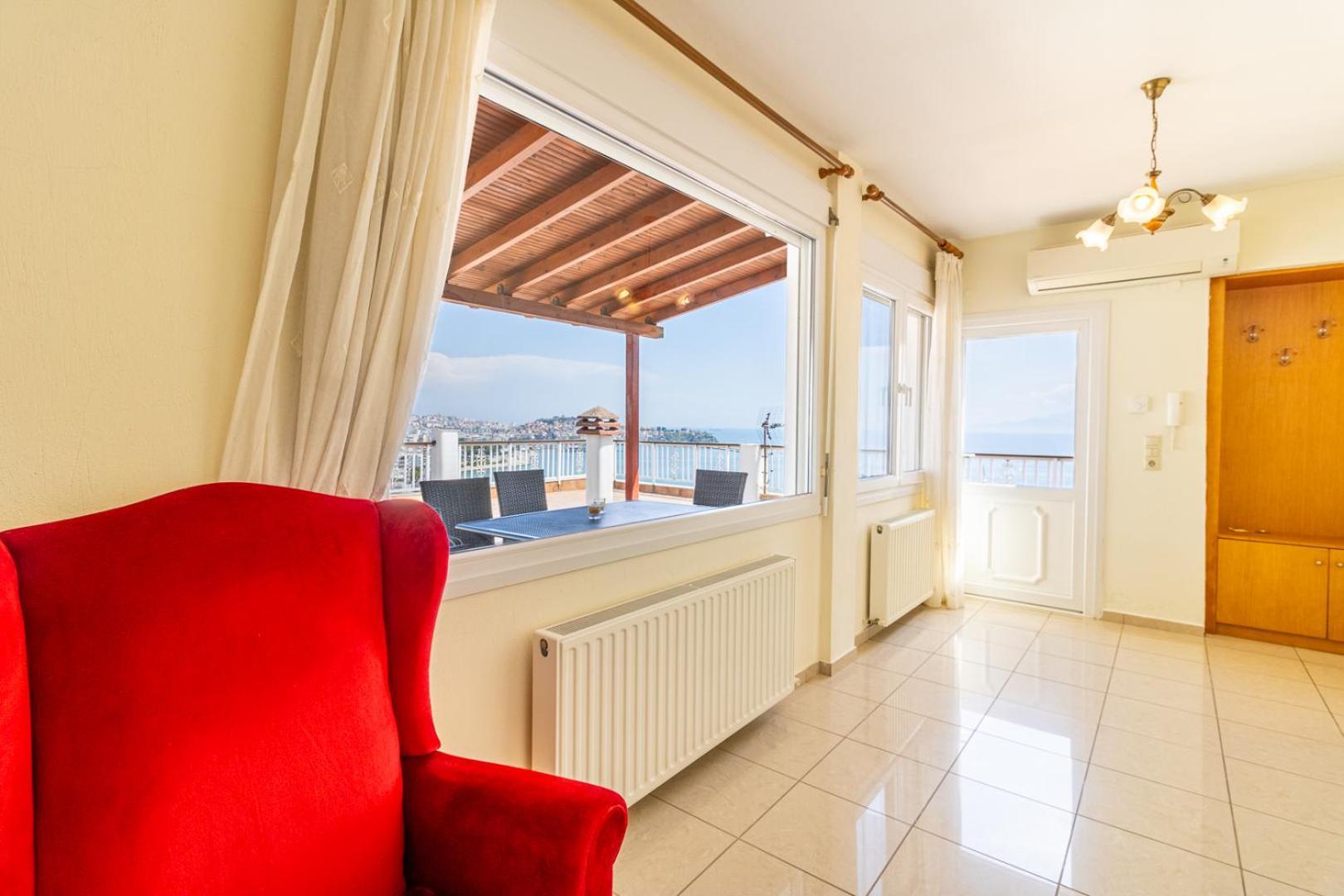 Апартаменти Finas Penthouse,Private Terrace,Great View,Mins From Sea Кавала Екстер'єр фото