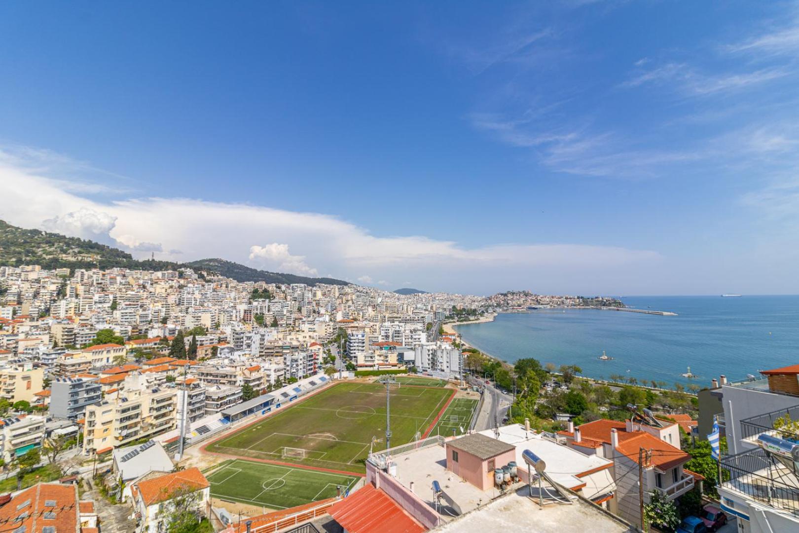 Апартаменти Finas Penthouse,Private Terrace,Great View,Mins From Sea Кавала Екстер'єр фото