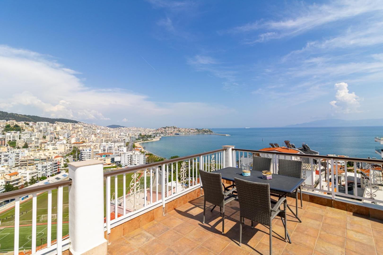 Апартаменти Finas Penthouse,Private Terrace,Great View,Mins From Sea Кавала Екстер'єр фото