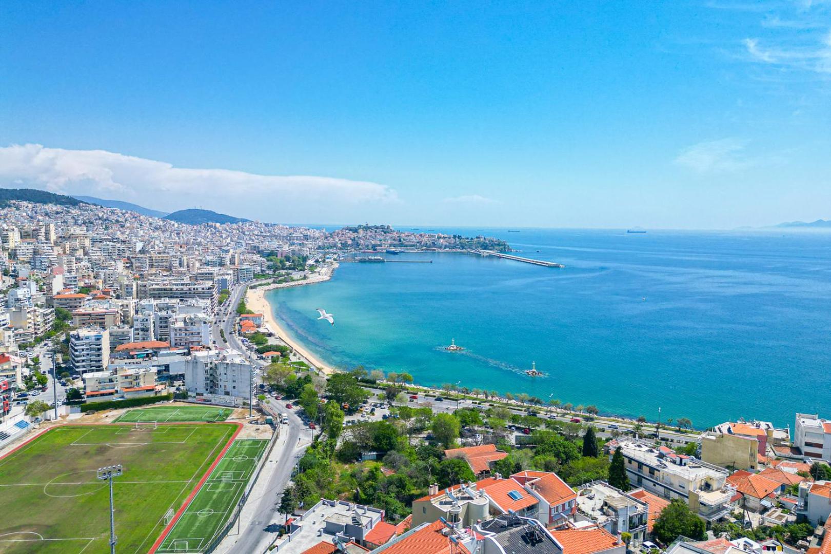 Апартаменти Finas Penthouse,Private Terrace,Great View,Mins From Sea Кавала Екстер'єр фото
